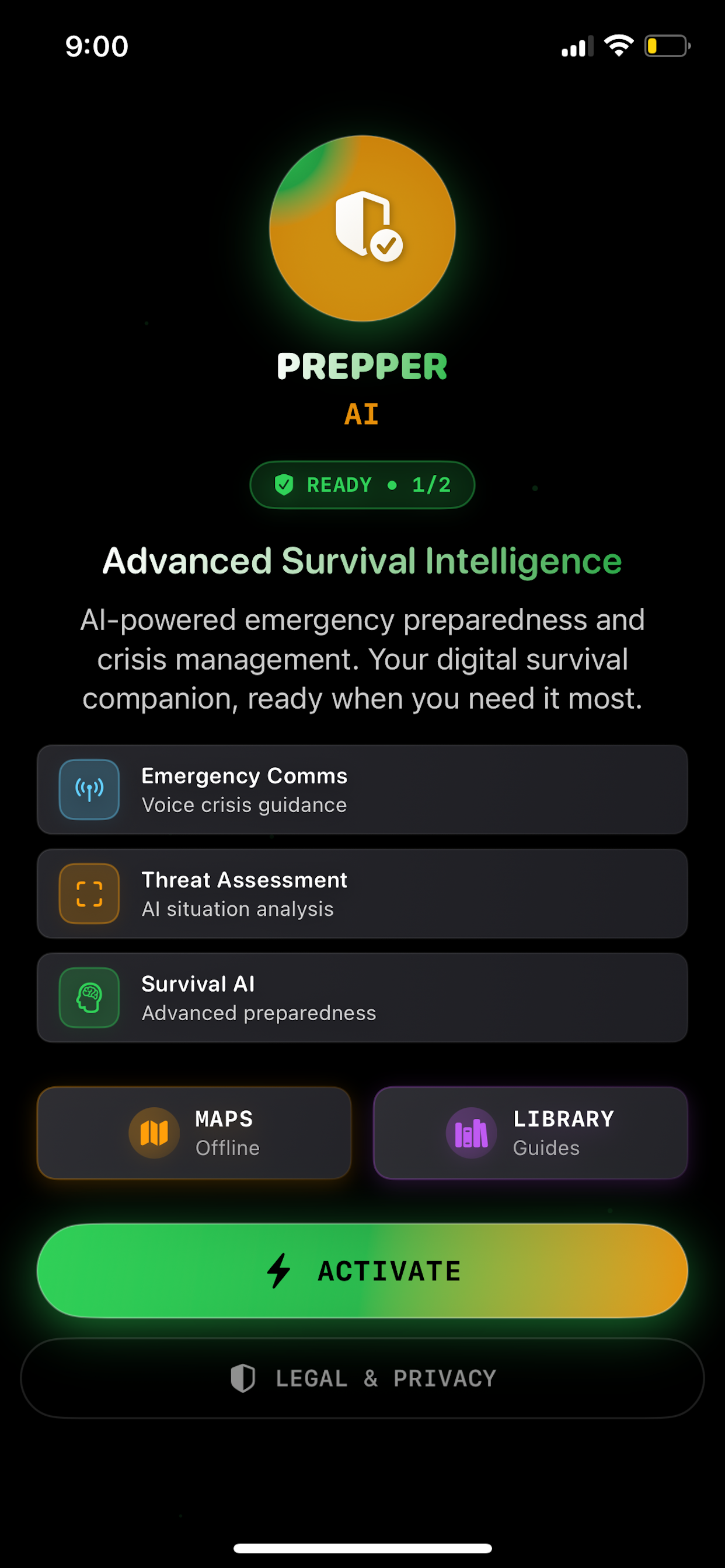 Prepper AI Interface